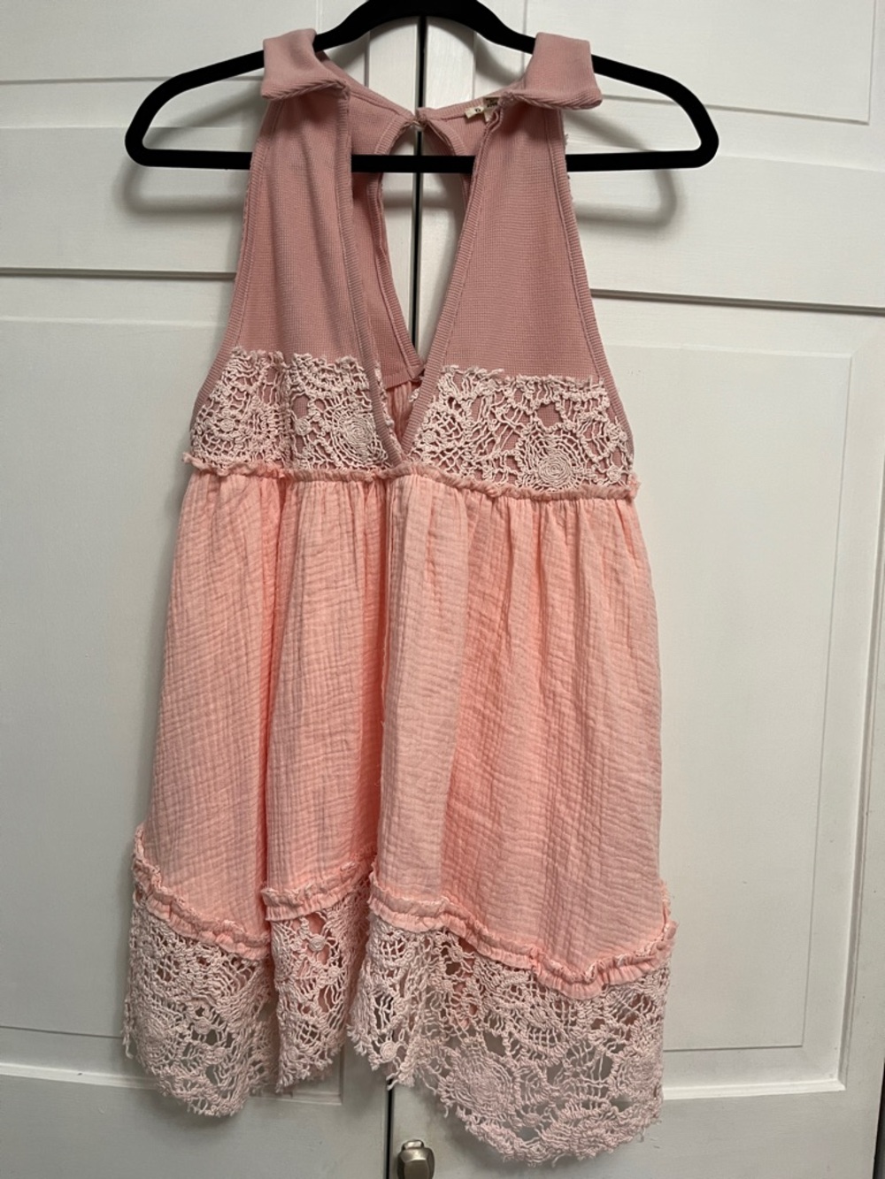 POL Light Pink Textured Top Size S